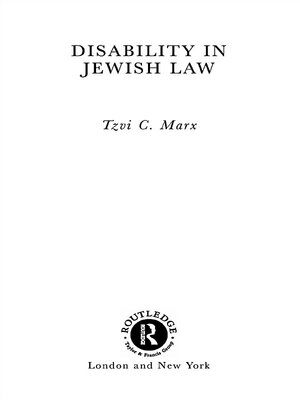 cover image of Disability in Jewish Law